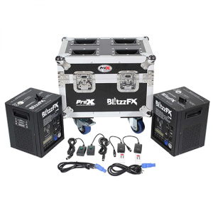ProX X-BLITZZFX X2 Blitzz FX Cold Spark Machines with 3-10 foot High Cold Spark Effect