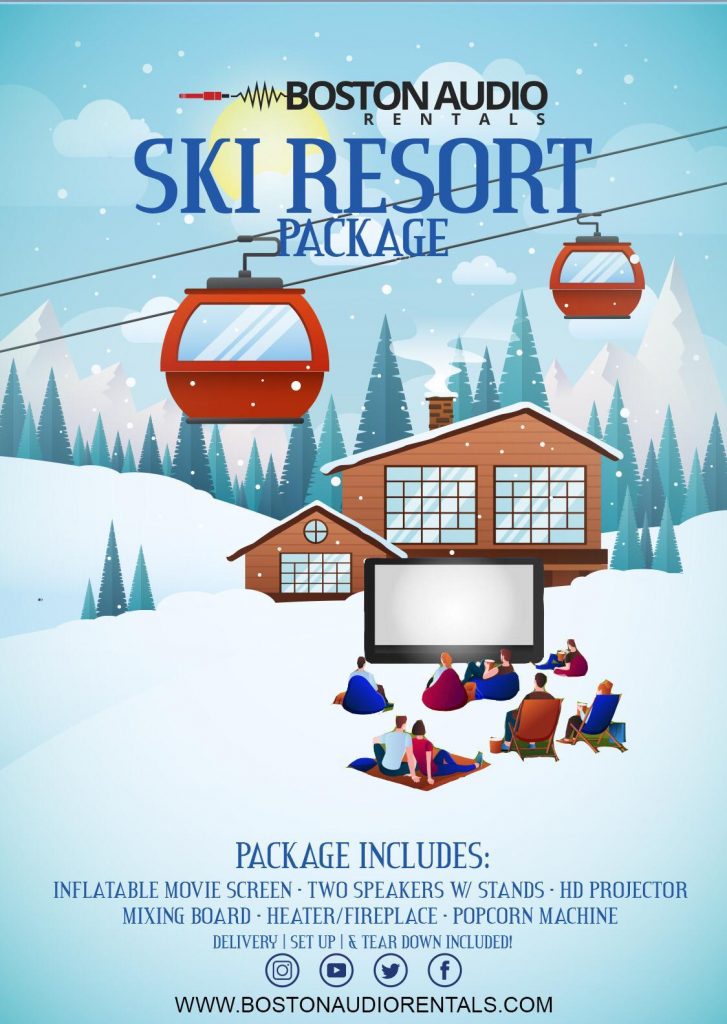 Ski Resort - Inflatable Outdoor Movie Package in Boston Area